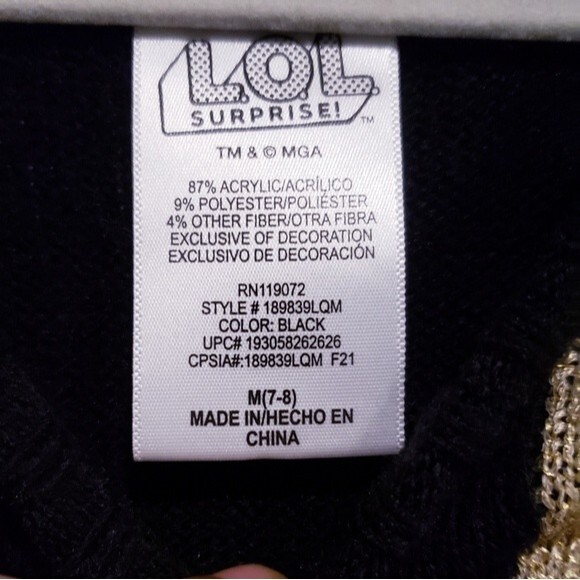 L.O.L. Surprise! ⚜️ Girls Sweater Dress - Picture 2 of 3